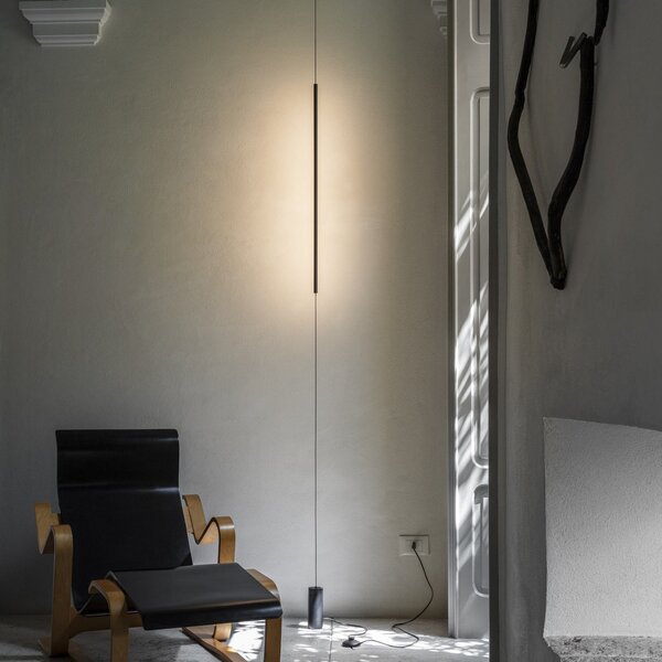 Ideallux Ideal Lux Filo LED Filo, negru, metal, 3.000 K, Negru, Camera de zi / sufragerie, Metal, Modern