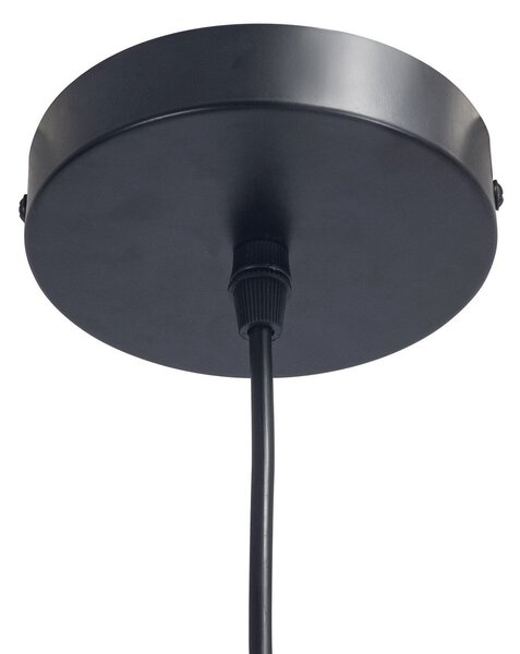 Forlight Lampă suspendată Cortic, Ø 60 cm, maro închis, rattan, reglabil, Lemn, Camera de zi / sufragerie, Lemn