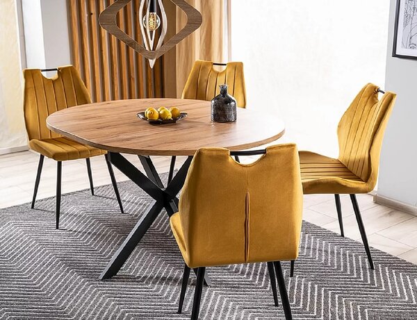 OFERTA Masa extensibila de dining GASTON 100(135)X100 cm, decor stejar artisan calitate a II-a