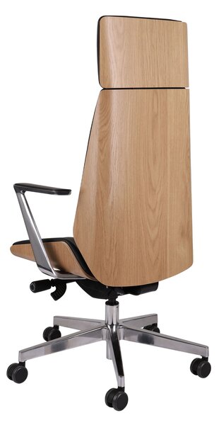 Scaun de birou Moon Wood HD AL1 - Furnir de stejar
