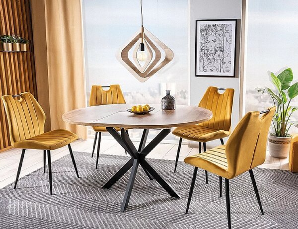 OFERTA Masa extensibila de dining GASTON 100(135)X100 cm, decor stejar artisan calitate a II-a