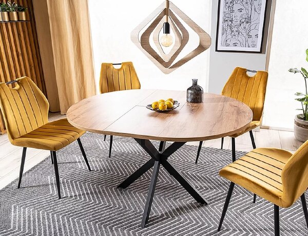 OFERTA Masa extensibila de dining GASTON 100(135)X100 cm, decor stejar artisan calitate a II-a