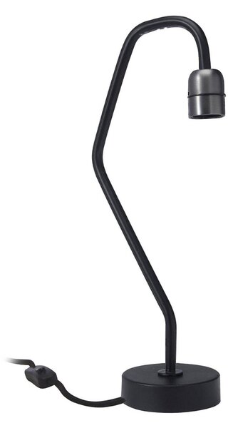 PR Home Lampă de masă Loft, înălțime 49 cm, fără abajur, Negru, Camera de zi / sufragerie, Metal, Modern