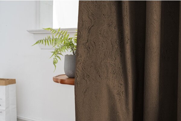Draperie opaca DUNES VELVET 140x250 cm, maro Agatat: Rejansa