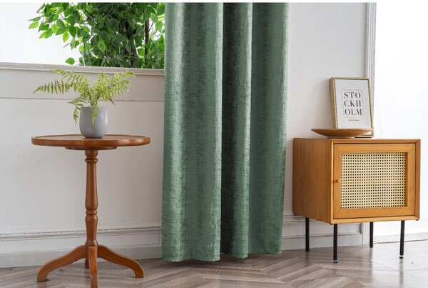 Draperie opaca LOOM VELVET 140x250 cm, verde Agatat: Rejansa