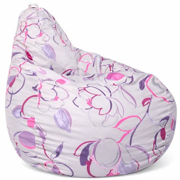 Fotoliu puf copii, Nirvana Light, Material Textil - Flower Buds