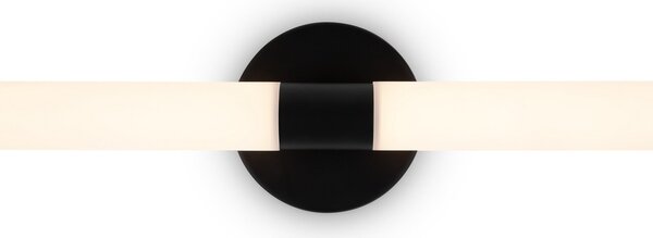 Maytoni Aplică de perete cu LED Axis, negru, lungime 63 cm aluminiu/acrilic, Negru, Camera de zi / sufragerie, Aluminiu, Modern