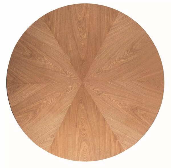 Masa rotunda de dining ANGEL 120x120 cm, decor stejar