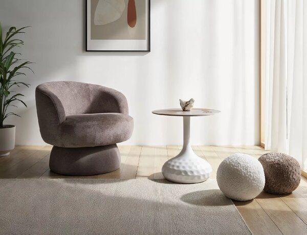 Fotoliu design rotativ COSMIC RAVEN, bej inchis RAVEN 30