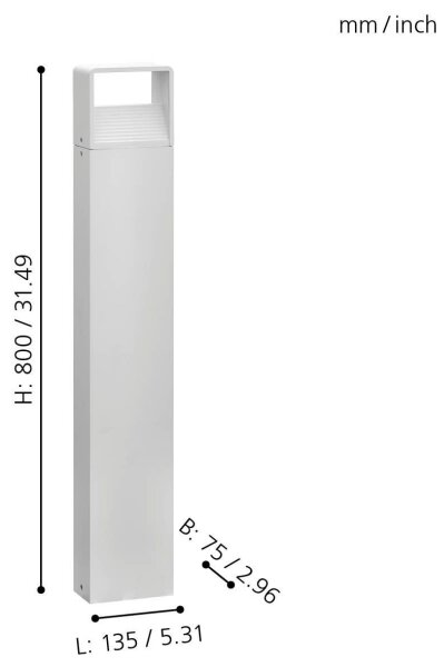 Eglo 98268 - Lampă LED de exterior DONINNI LED/5W/230V IP44