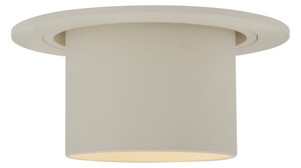 Set de 6 spoturi încastrate bej GU10 50mm rotunde, rotative și înclinabile - Installa