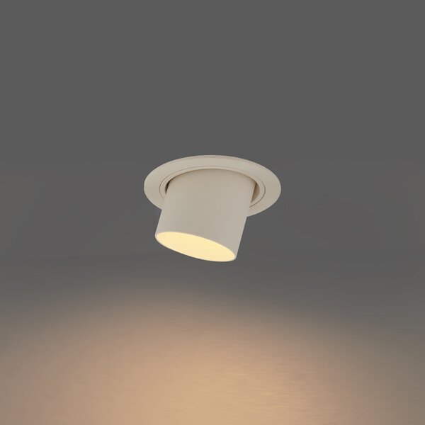 Spot modern integrat bej GU10 50mm rotund orientabil - Installa