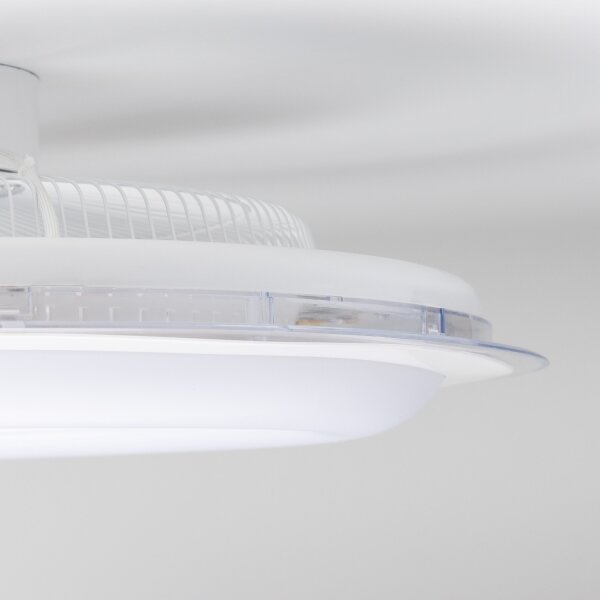 Plafonieră LED dimabilă cu ventilator Brilagi RONDA LED/48W/230V alb + telecomandă