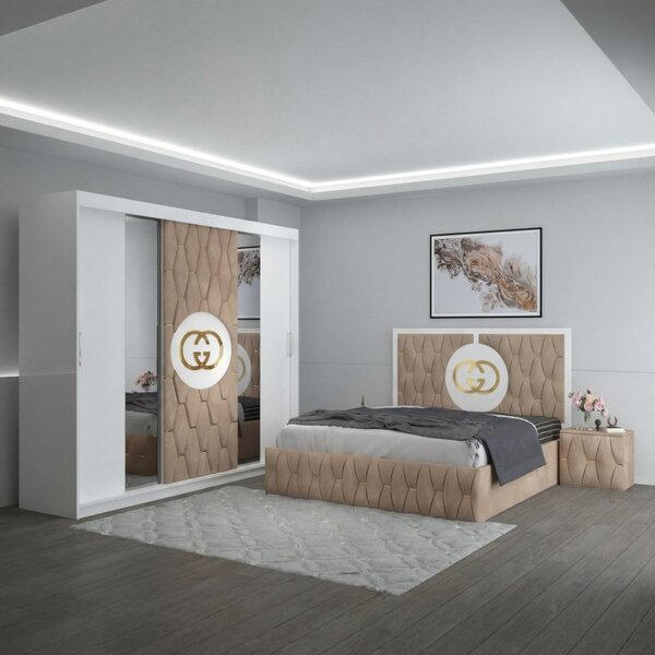 Dormitor Cod 250 Crem 160x200