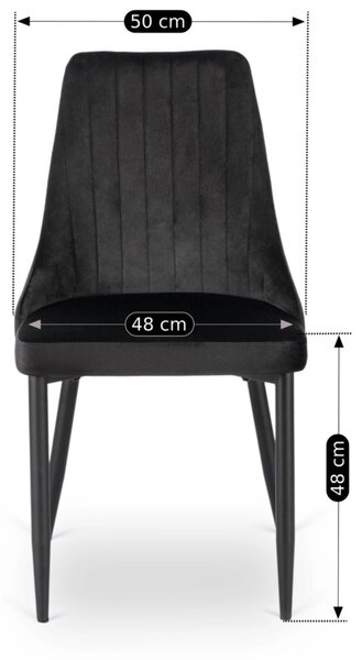 Scaun sufragerie Boquete (negru) . 1118898