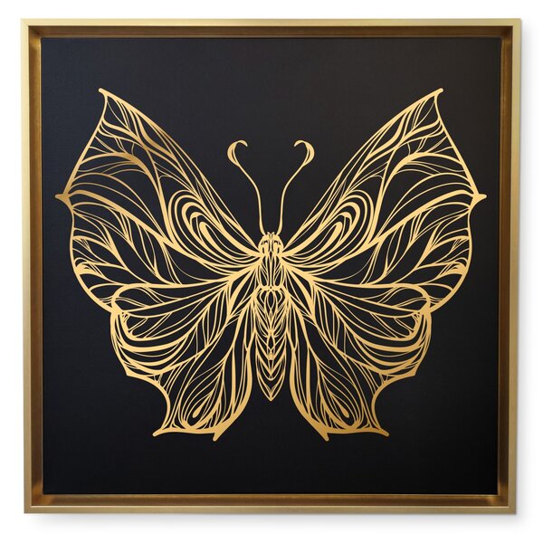 Canvas Papillon 12- Gold