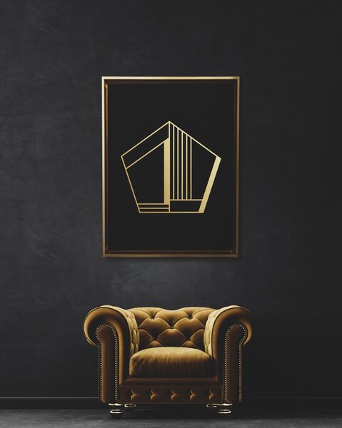 Art Deco 9 Gold