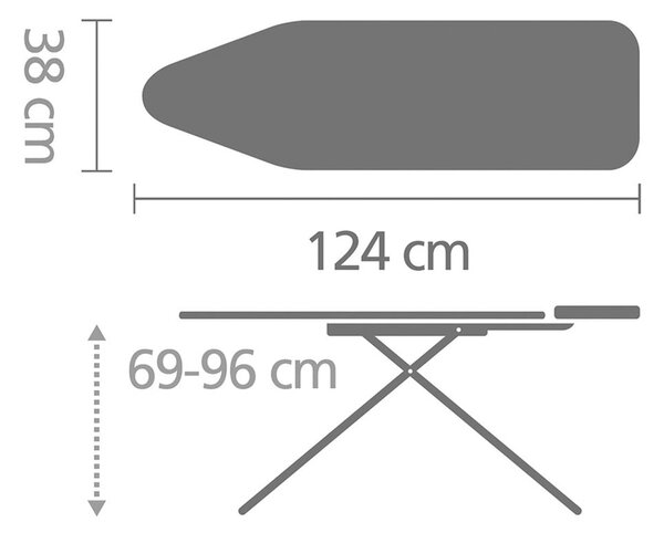 Masă de călcat Denim Grey B – Brabantia