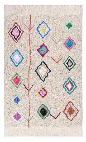 Covor crem lavabil/țesut manual din bumbac 170x240 cm Kaarol – Lorena Canals