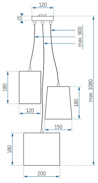Lampa APP971-3cp
