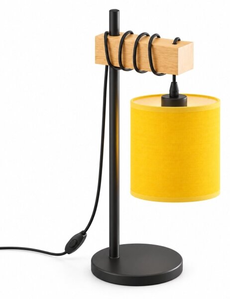 BRILAGI - Lampă de masă NUBILA 1xE27/40W/230V maro/negru/galben