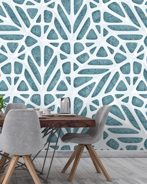 Lattice Tiles Sky blue
