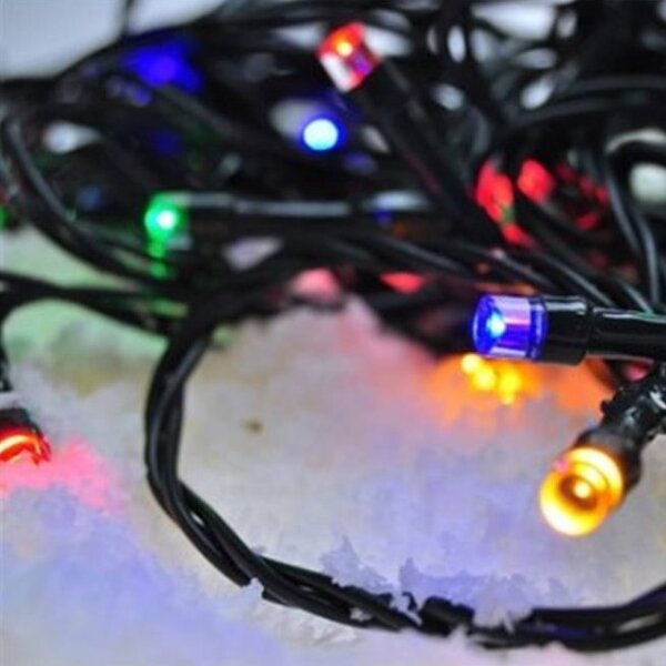 Solight 1V101-M-1 - Ghirlandă LED, 100 LED, 8 funcții, 13 m, IP44, multicolor