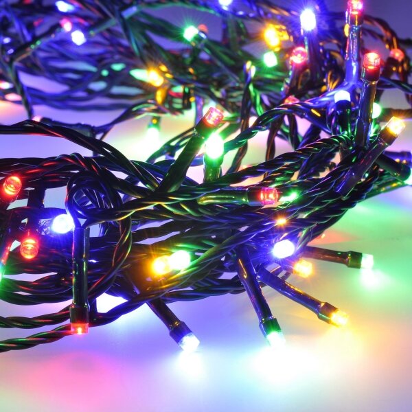 Solight 1V101-M-1 - Ghirlandă LED, 100 LED, 8 funcții, 13 m, IP44, multicolor
