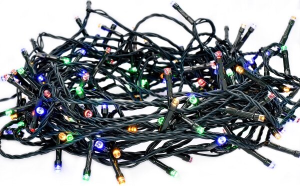 Solight 1V101-M-1 - Ghirlandă LED, 100 LED, 8 funcții, 13 m, IP44, multicolor
