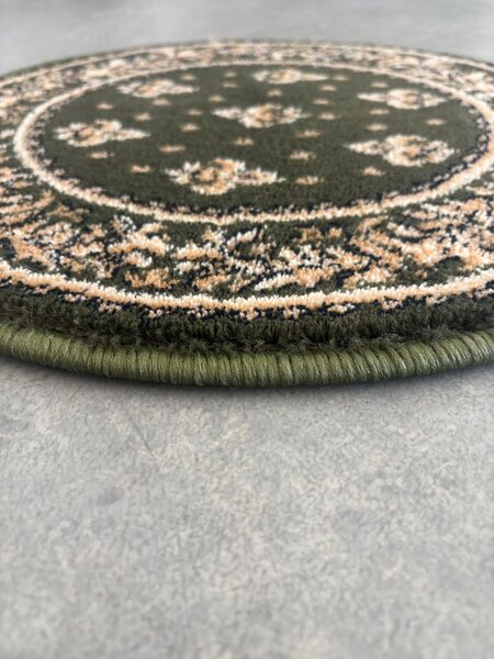 Covor Bisericesc, Model 15033 310, Rotund, Verde 50 x 50