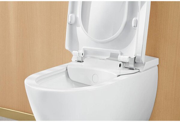 Set vas WC suspendat, Villeroy & Boch, ViClean-I100, DirectFlush, vas cu functie de bideu, alb