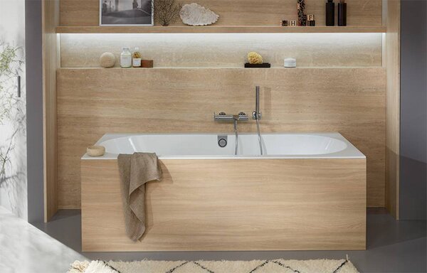 Cada pentru inzidire Villeroy & Boch, Oberon, dreptunghiulara, 180 x 80 cm, alb alpin
