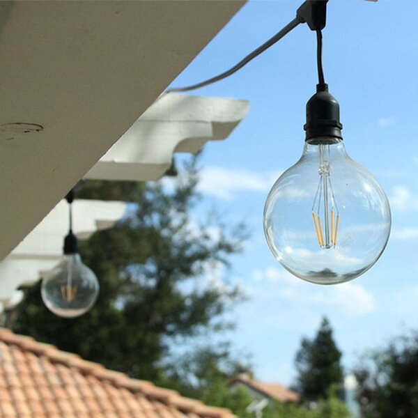 Bec G125 LED transparent din sticla Dimabil E27 4W