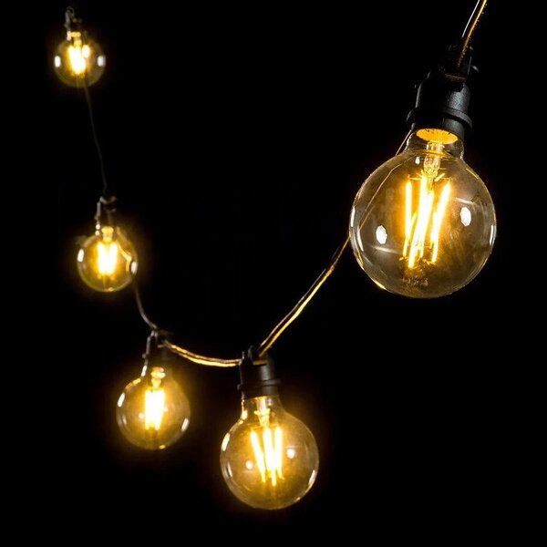Bec G95 LED transparent din sticla Dimabil E27