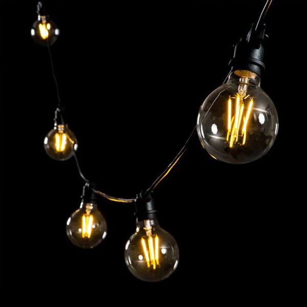 Bec G95 LED transparent din sticla Dimabil E27