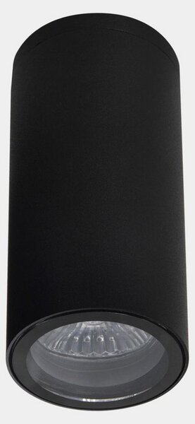 LEDS-C4 Eko plafonieră pentru exterior, negru, Ø 6 cm, aluminiu, reglabil, Negru, Aluminiu, Modern