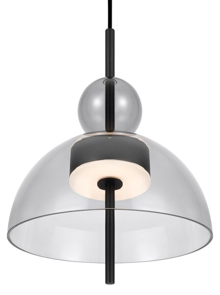 Maytoni Bangkok, formă de minge, gri deschis, Ø 25 cm, sticlă, Gri, Camera de zi / sufragerie, Sticlă, Modern