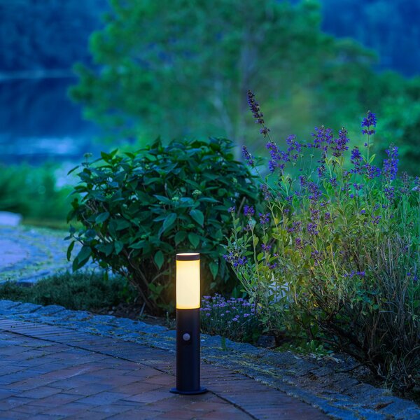 Brilliant Dody Senzor lampă cu soclu, negru, metal, plastic, E27, reglabil, Negru, Metal