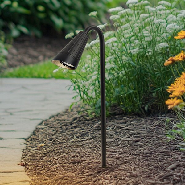 Lindby Lampă cu țeapă Sorvete, negru, metal, înălțime 62 cm, reglabil, Negru, Aluminiu, Modern