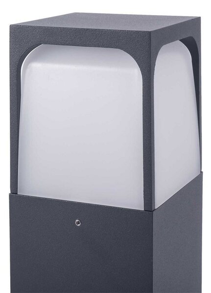 Forlight lampă cu soclu Veta, înălțime 50 cm, negru, aluminiu, Negru, Aluminiu, Modern