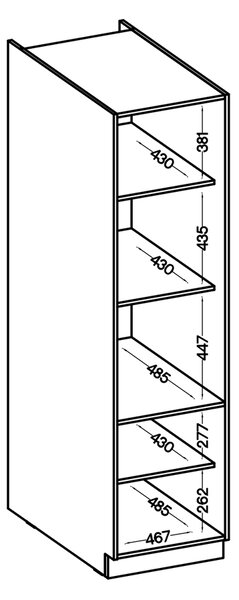 Dulap pentru alimente Meruna HSG 50/190 ZPW (Alb). 1061099