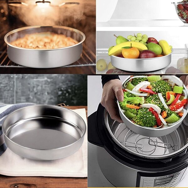 Set 3 tavi Pufo Cook pentru Cuptor, 30 cm, 28 cm și 26 cm- Ideale pentru Prajituri Pufoase, Fripturi Suculente, Pui, Legume Perfect Coapte