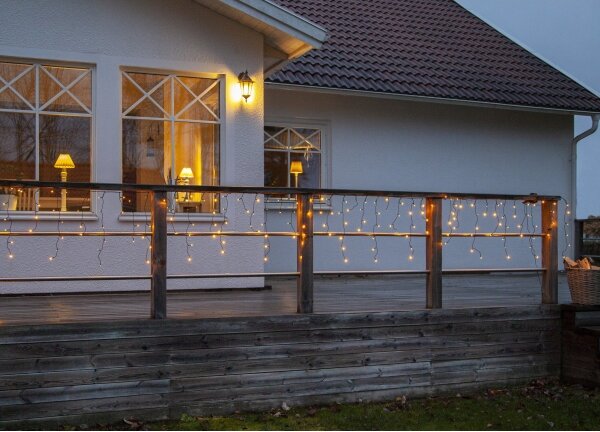 Eglo 410824 - Instalație luminoasă LED de exterior pentru Crăciun GOLDEN 480xLED/17x0,55m IP44 alb cald