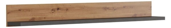 Polita FOLLOW, stejar artisan, PAL laminat, 180X22X20 cm