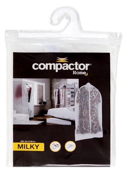 Husă de protecție pentru haine de agățat Compactor Milky