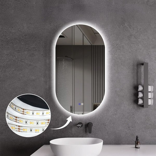 Oglindă LED 50x80cm S027