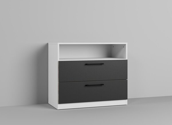 Set Dormitor alb cu gri- Mara - Configuratia 16