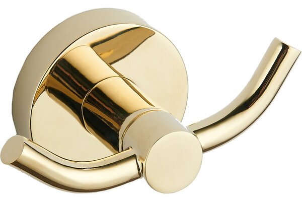 Mexen Accesorii Mexen, suport pentru prosoape REMO, 2 carlige, auriu, 70507352-50