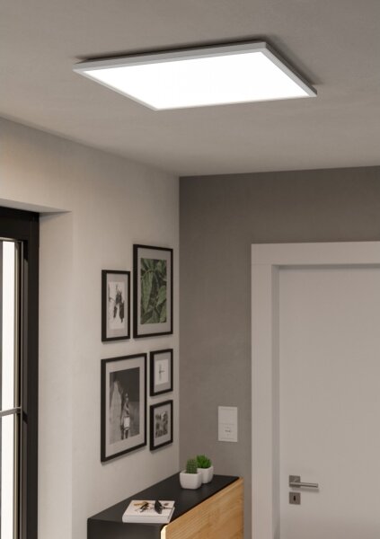 Plafonieră LED RGBW dimabilă de exterior Eglo 901476 ROVITO-Z 17W/230V 50x50cm IP44 alb