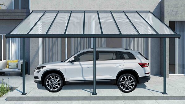 Carport auto din aluminiu Sierra Palram - Canopia 3 x 6,1 m gri